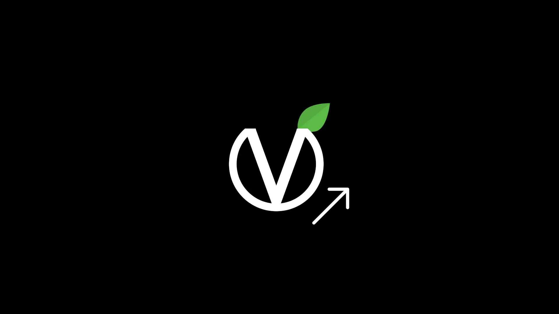Vincent OS logo with a arrow